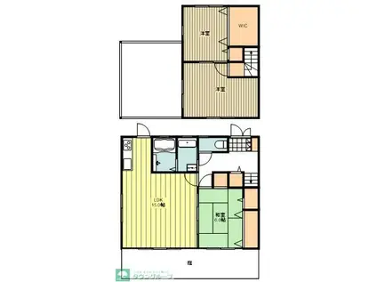 アザレア・アン(3LDK/1階)の間取り写真