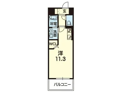 リファ熊本駅前(ワンルーム/2階)の間取り写真