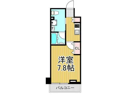 HYS KAMEARI(1K/7階)の間取り写真