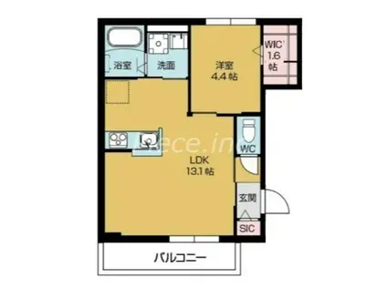 ルミナーレ今福(1LDK/3階)の間取り写真