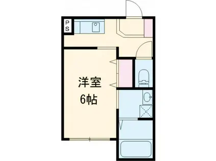 SUNRISE三木(1K/2階)の間取り写真