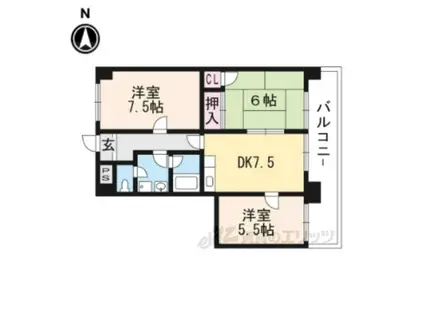 グレース安曇(3DK/3階)の間取り写真