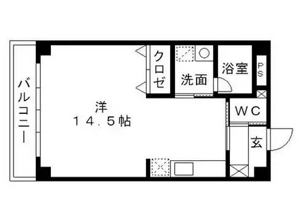 遠州鉄道 自動車学校前駅 徒歩15分 3階建 築20年(ワンルーム/3階)の間取り写真