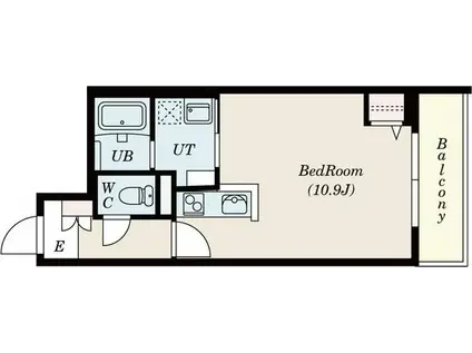 HEIM NORD GARDEN(1LDK/4階)の間取り写真