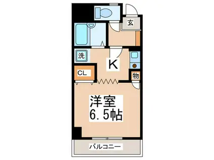 コンフォールFUMI(1K/5階)の間取り写真