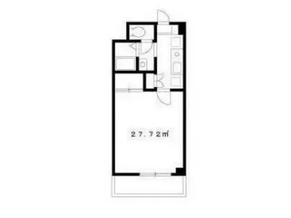 エステートピア黒沢II(1K/1階)の間取り写真