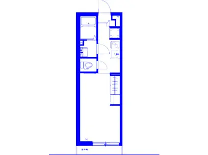 リブリ・たまプラーザ(1K/1階)の間取り写真
