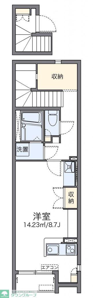 レオネクストルミエール(ワンルーム/2階)の間取り写真