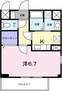 レスポワール(1K/3階)の間取り写真