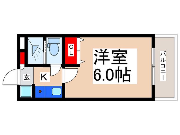 NHレジデンス浦安II(1K/3階)の間取り写真