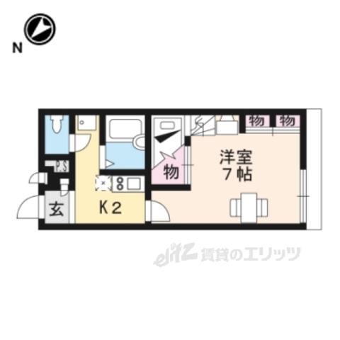 レオパレス大陽(1K/1階)の間取り写真