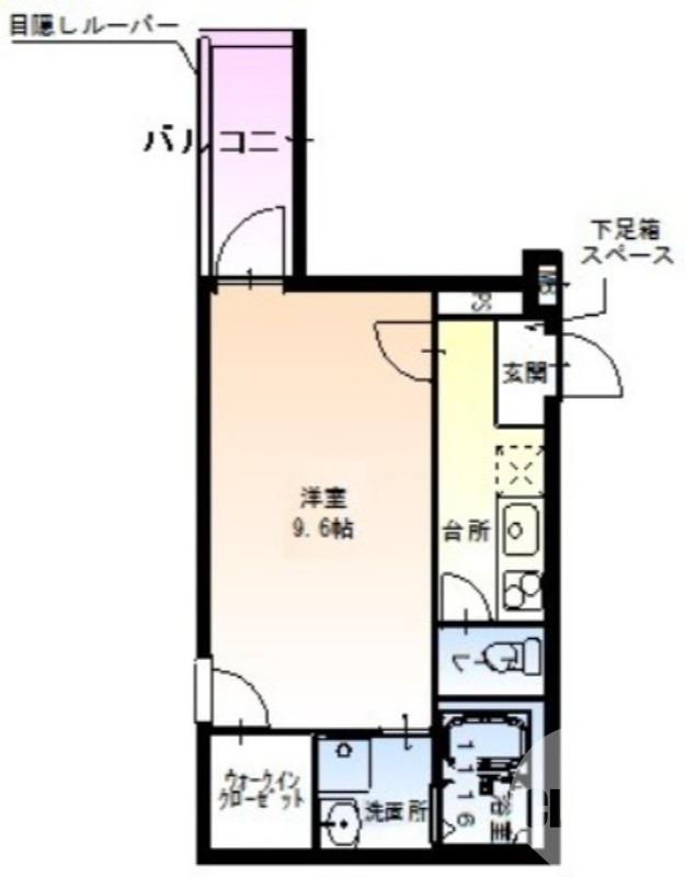 フジパレス鳳駅西III番館(1K/1階)の間取り写真