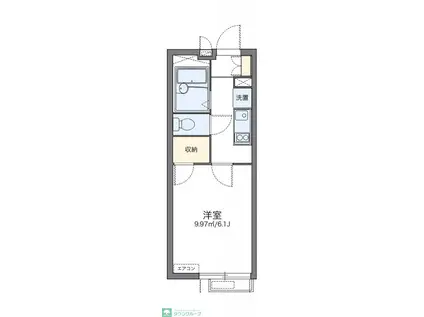 レオパレスシード石川台(1K/2階)の間取り写真