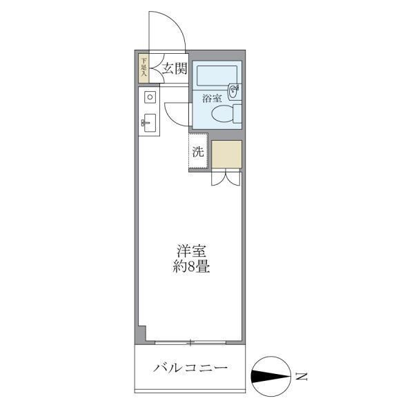 R-STYLE南大泉(ワンルーム/1階)の間取り写真