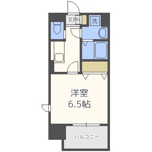 RITZ COURT(1K/5階)の間取り写真