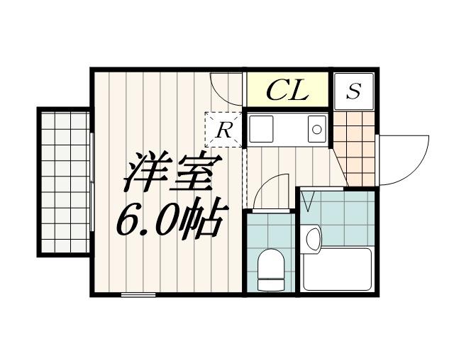 コナン西千葉(ワンルーム/1階)の間取り写真