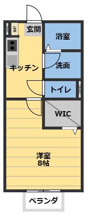 MARVELOUS(1K/1階)の間取り写真