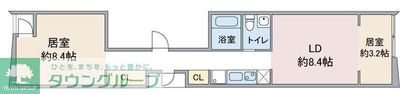 FLORAISON HANAKAWADO(2LDK/4階)の間取り写真
