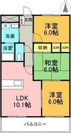 GRANDHILLS KAMINOKURA(3LDK/3階)の間取り写真