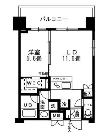 レジディア錦糸(1LDK/13階)の間取り写真