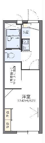 レオパレス漣(1K/1階)の間取り写真