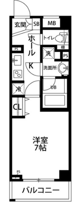 AXAS KOTAKEMUKAIHARA(1K/4階)の間取り写真