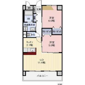 ELVITA(2LDK/1階)の間取り写真