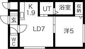 EL CIELO(1LDK/5階)の間取り写真