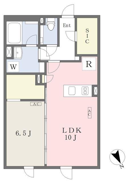REVE RESIDENCE 学芸大学(1LDK/2階)の間取り写真