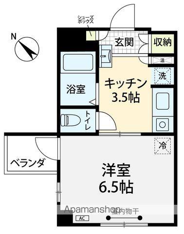 グランヴィレッジ泉ヶ丘(1K/1階)の間取り写真