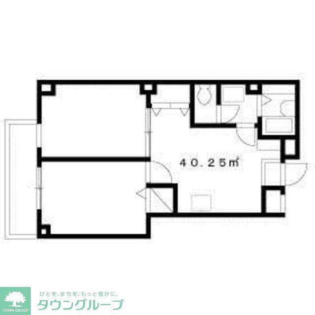 エステート北町(2DK/4階)の間取り写真