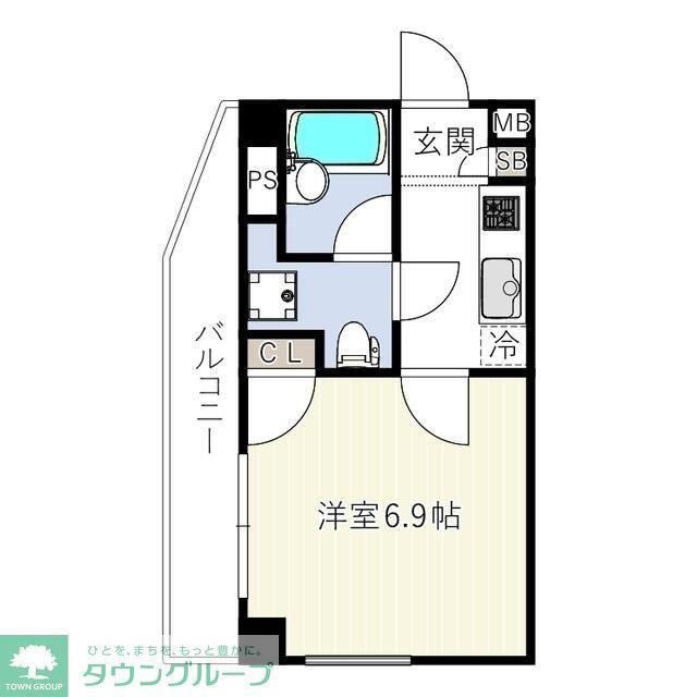 シティ高井戸(1K/3階)の間取り写真