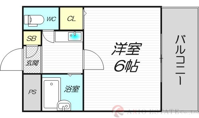 エクセレント上新 ラルク(1K/1階)の間取り写真