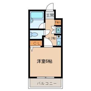 サウスウインド吉祥寺(1K/1階)の間取り写真