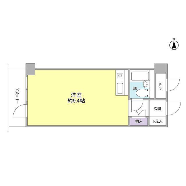 ツインリーフ国分寺(ワンルーム/2階)の間取り写真