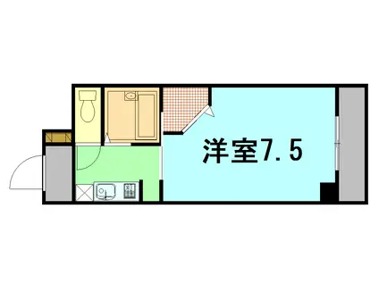 第2堀江ビル(1K/6階)の間取り写真
