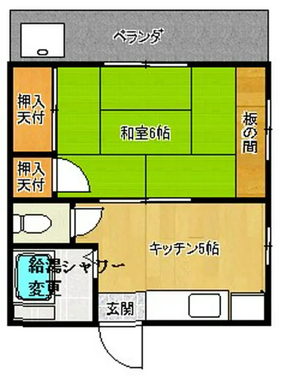 ジュネス清水 2階階 間取り