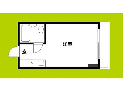 ベストレジデンスあびこ(ワンルーム/6階)の間取り写真