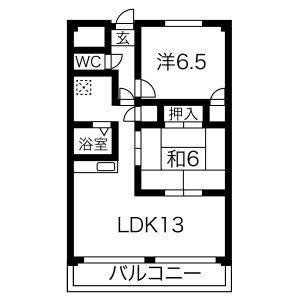 VIVRE21(2LDK/3階)の間取り写真