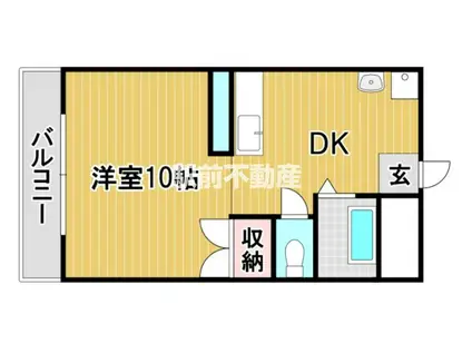 STビルI(ワンルーム/2階)の間取り写真