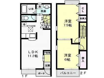 FAMILIA II(2LDK/1階)の間取り写真