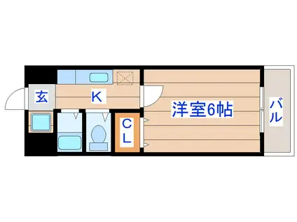 ライムハウス(1K/2階)の間取り写真