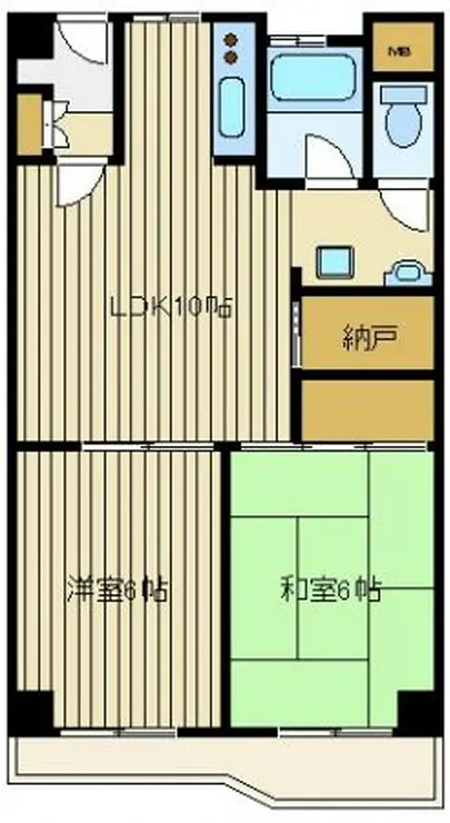 富士見台マンション 5階階 間取り