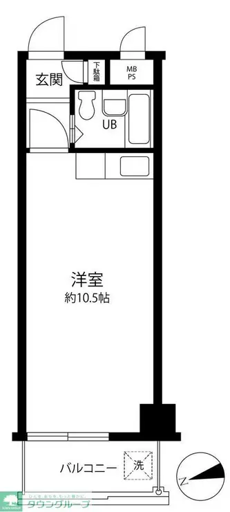 ダイアパレス調布 2階階 間取り