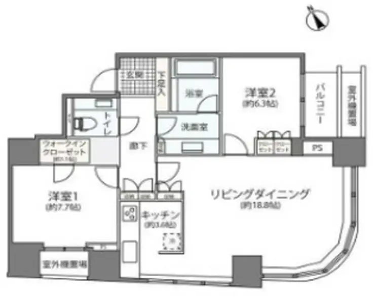 青山ザ・タワー 4階階 間取り