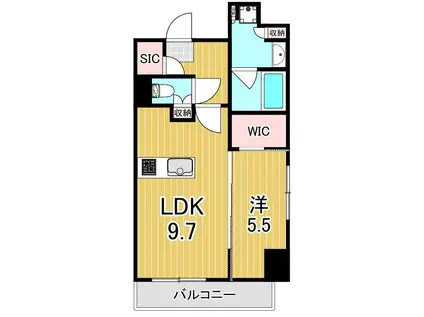 アーバンパーク綾瀬ウエスト(1LDK/3階)の間取り写真
