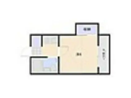 ヴィラ五日市(1K/2階)の間取り写真