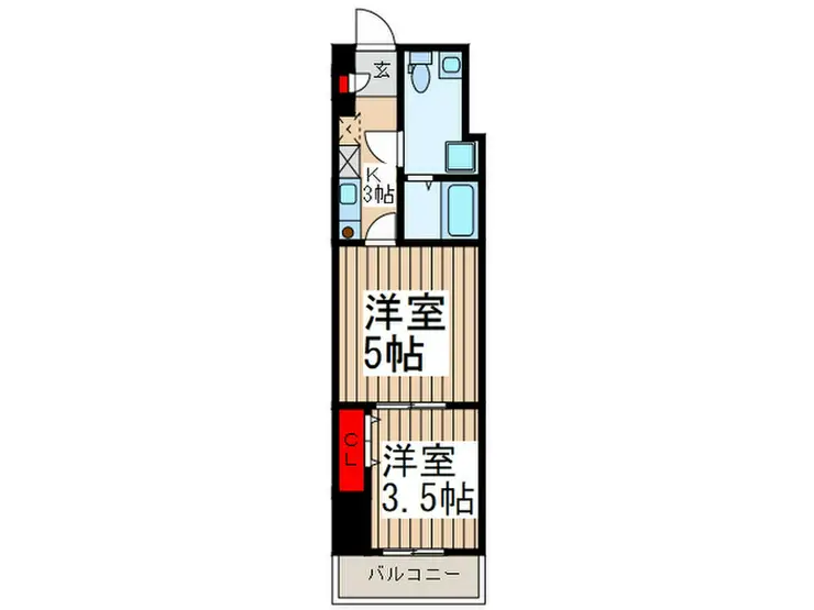アクシーズタワー大門町 3階階 間取り