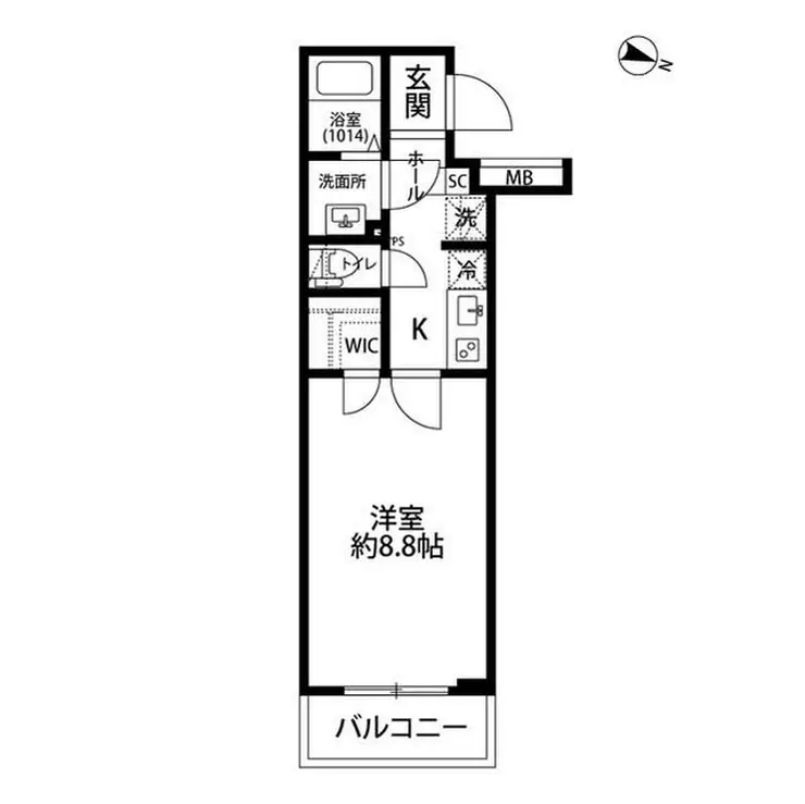 プレール・ドゥーク学芸大学 4階階 間取り