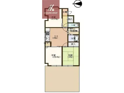 ネオポリス志紀(3DK/1階)の間取り写真